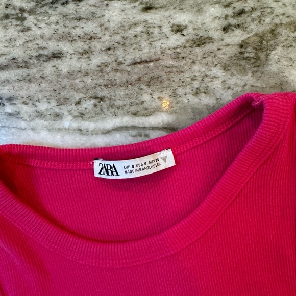 Pink Zara High Neck Tank Top Size Small - Picture 2 of 2